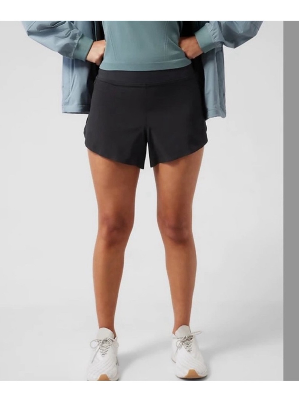 Athleta Black Run with it Shorts 3.5” size small